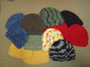 Hats by Ravelry member nina6 for Halos of Hope